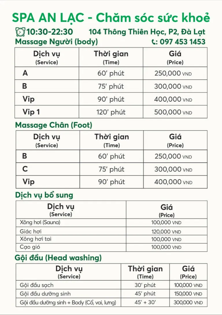 Spa Massage An Lạc - Đà Lạt - Photo 1